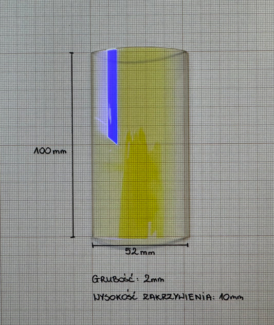 Szkło kwarcowe 100x52 (mm)